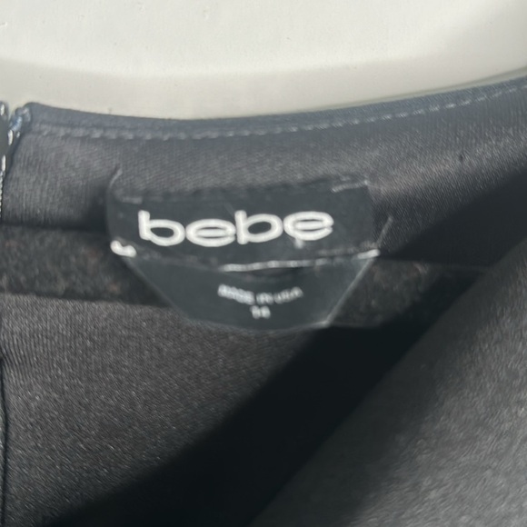 Bebe jumpsuit wide leg slits side black size 14 new - Picture 6 of 13